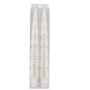 Ashland 25 Day Count Down Tapered Candles Unscented (Green or White) NEW